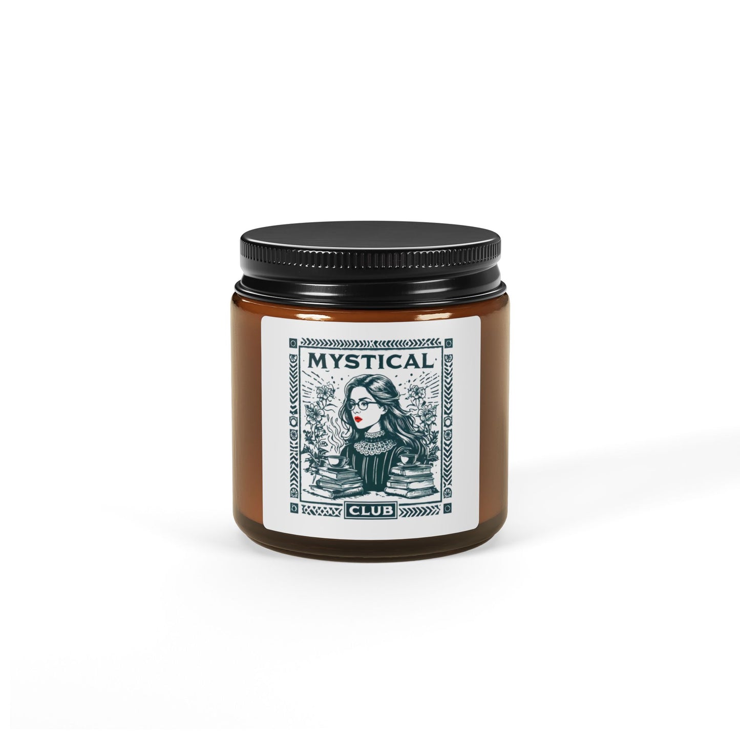 Mystical Club - Scented Soy Candle (Multi-Size, Amber Jar)