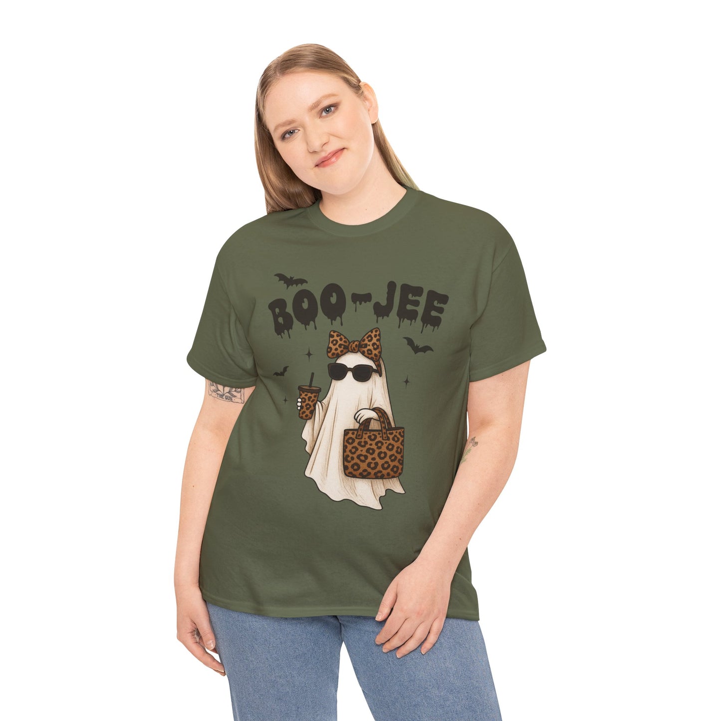 Boo-Jee Bougie Ghost Tee for Halloween