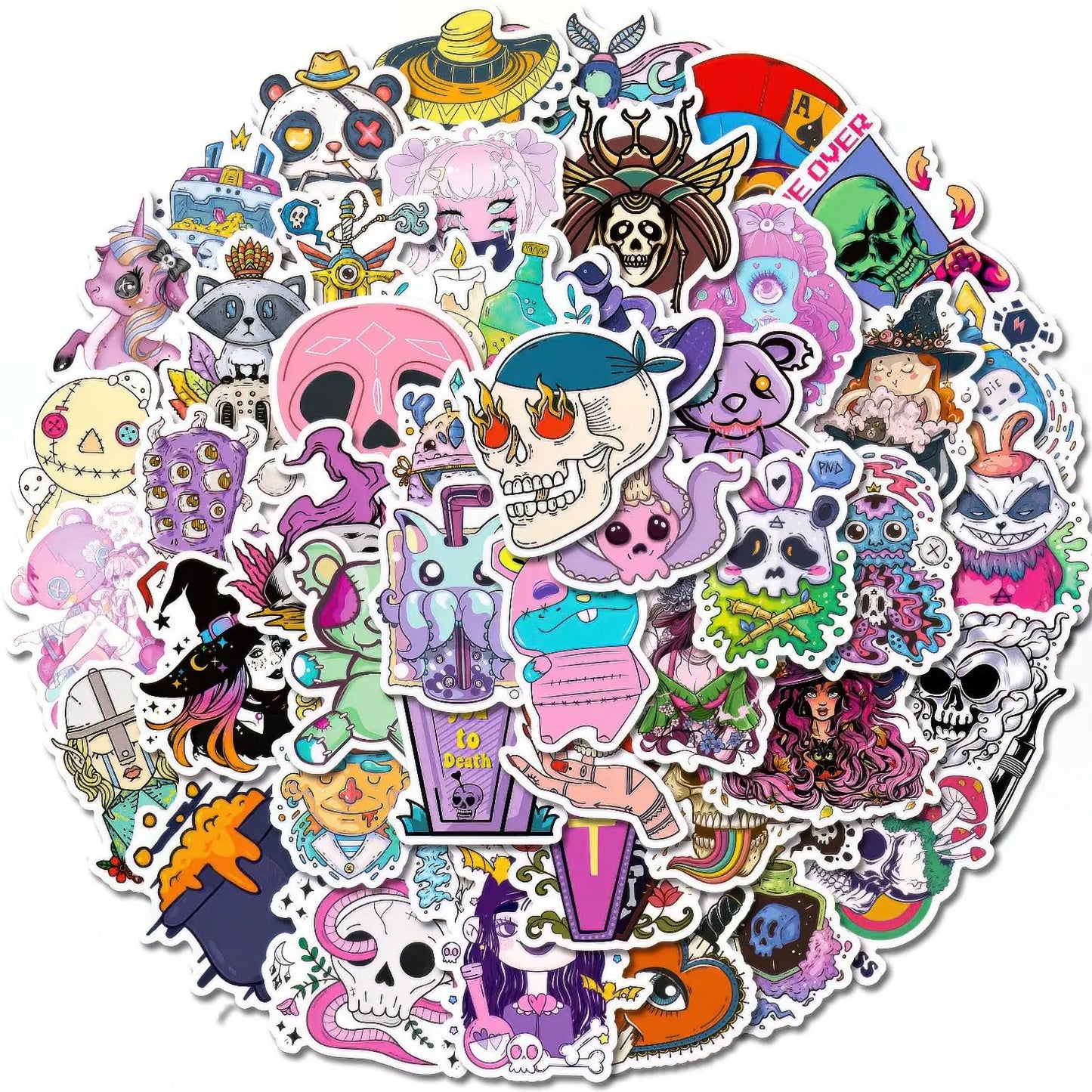 50 PCS Goth Stickers