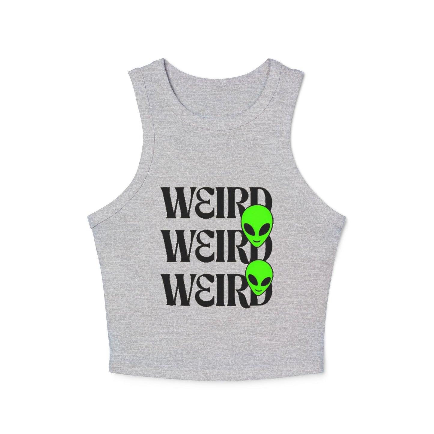 Alien Vibes Women's Tank Top | Quirky Crop Top | Streetwear Style | Casual Summer Wear | Gift for Science Fiction Lovers