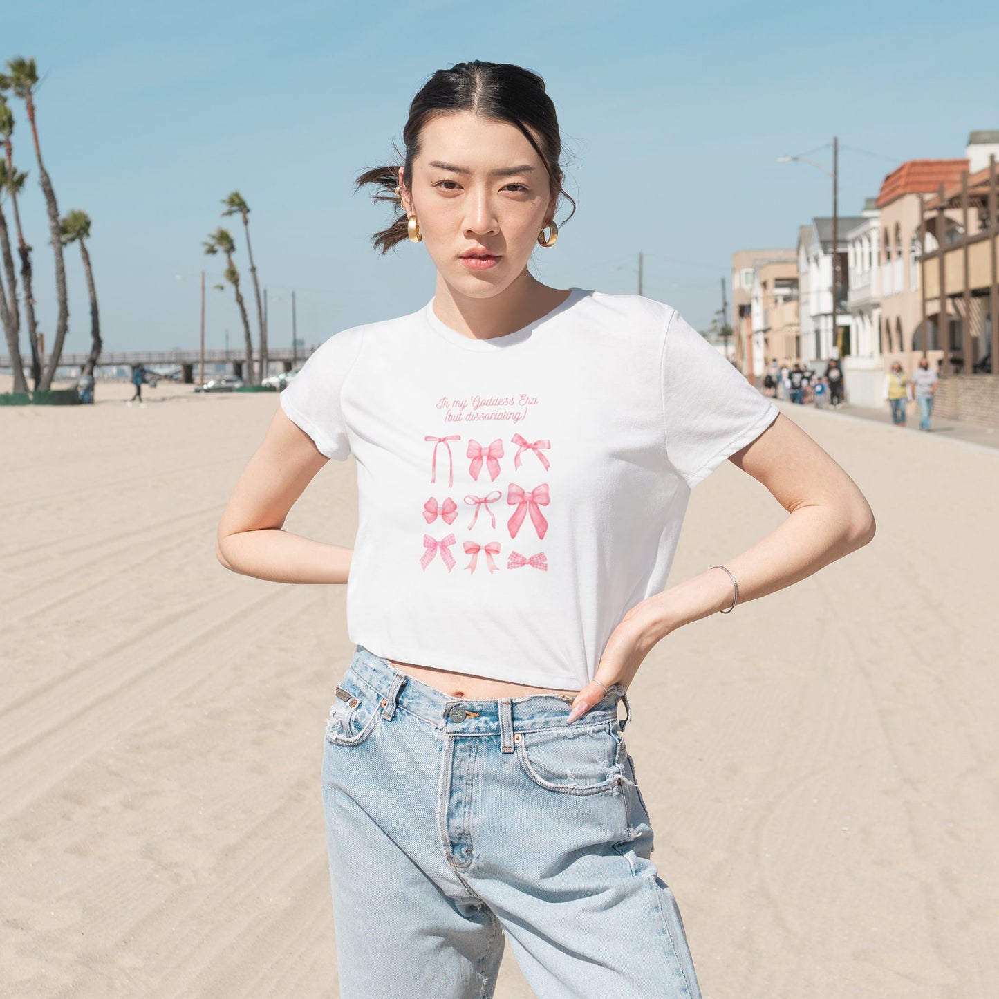 "In my Goddess Era, but Dissociating" Crop Top
