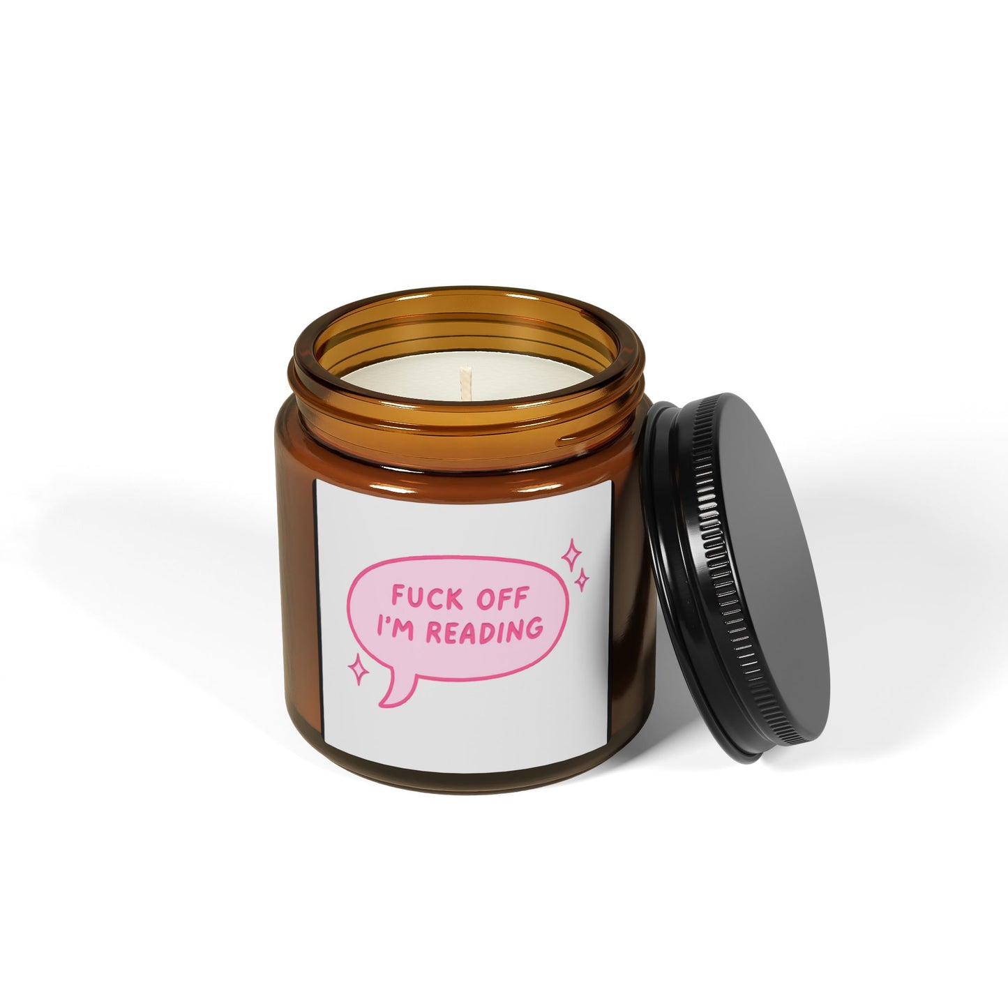 Scented Soy Candle - 'Fuck Off I'm Reading'