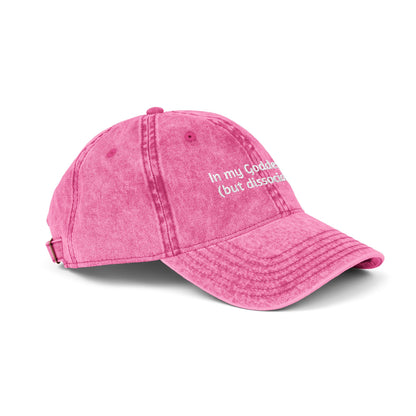 Embroidered Vintage Cap, 'In My Goddess Era' Phrase with Sun Design