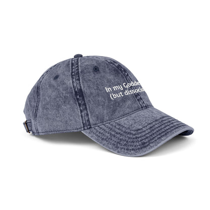 Embroidered Vintage Cap, 'In My Goddess Era' Phrase with Sun Design