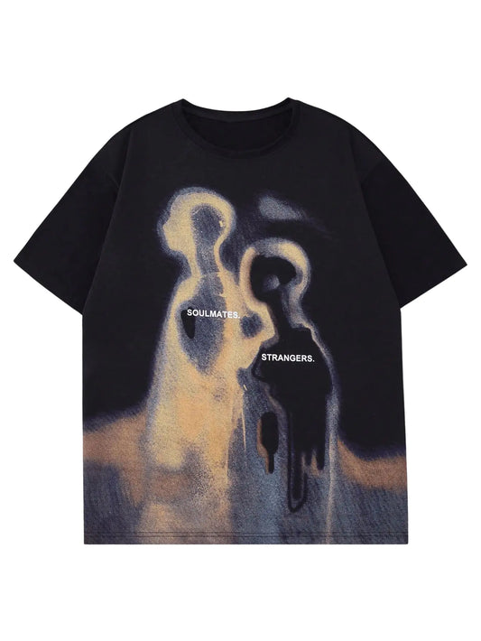Soulmates/Strangers Graphic Print T-Shirt
