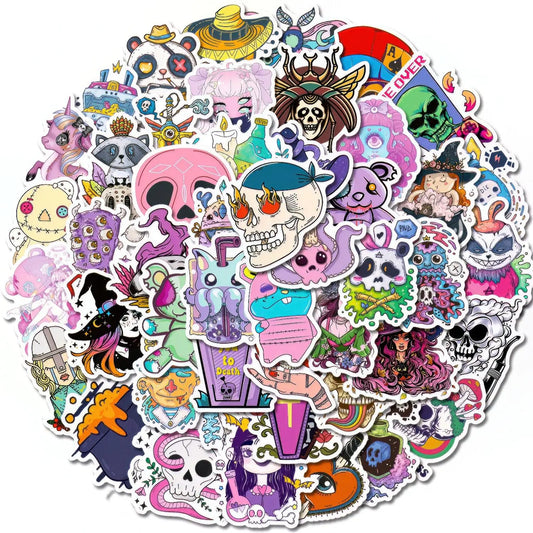 50 PCS Goth Stickers