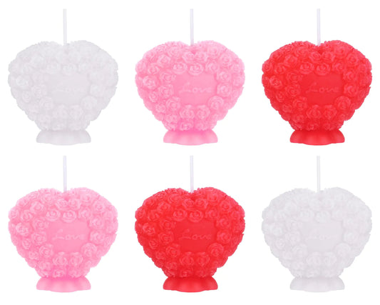 6 Pcs Valentines Day Candles